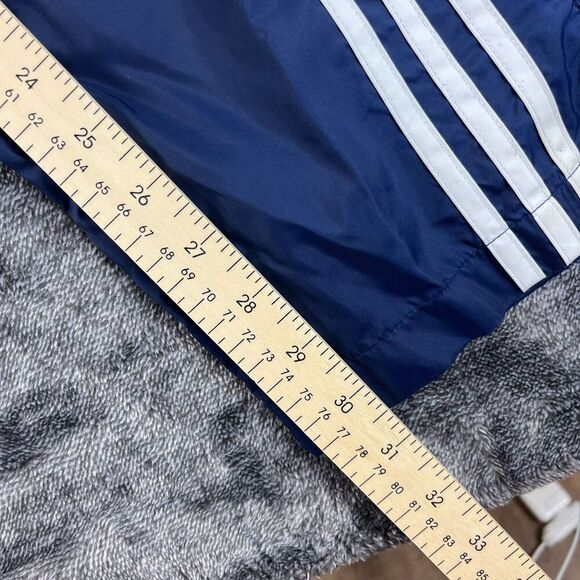 Adidas Y2K Tearaway Span Button Lined Track Pants Nylon Blue Trefoil Men's L - Picture 8 of 16
